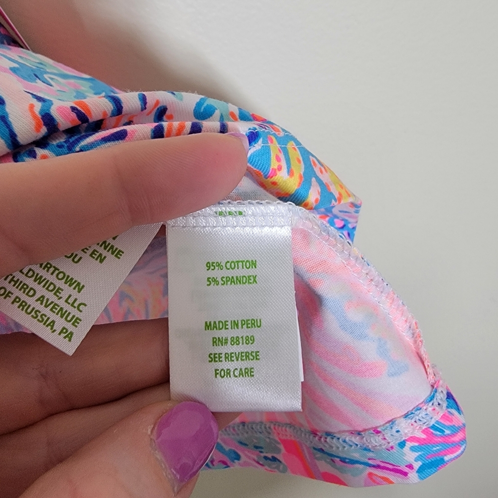 NWT Lilly Pulitzer Billie Top Multi Splashdance Medium - Picture 5 of 6